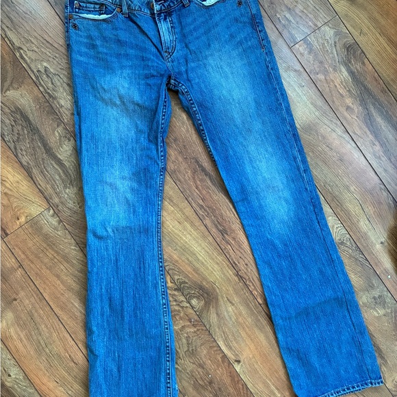 Women's Blue Boot Cut Jeans - Picture 2 of 5